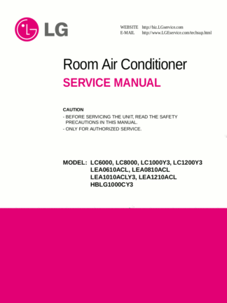 LG Air Conditioner Service Manual 03