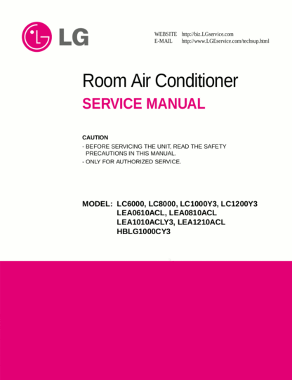 LG Air Conditioner Service Manual 03