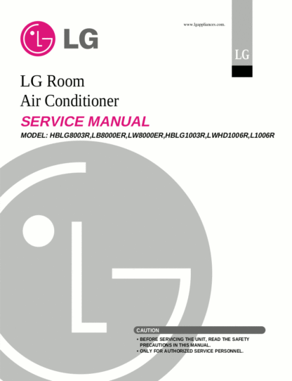 LG Air Conditioner Service Manual 04