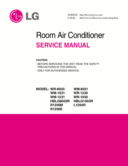 LG Air Conditioner Service Manual 07