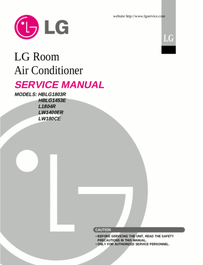 LG Air Conditioner Service Manual 09
