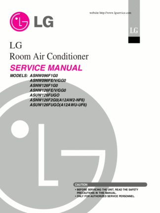 LG Air Conditioner Service Manual 11