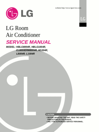 LG Air Conditioner Service Manual 12