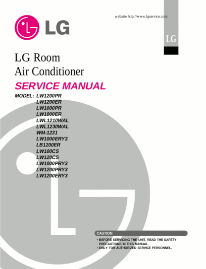LG Air Conditioner Service Manual 21