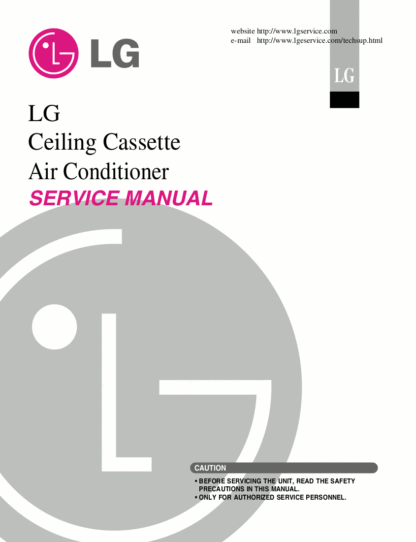 LG Air Conditioner Service Manual 22