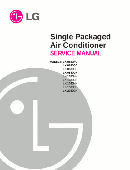 LG Air Conditioner Service Manual 23