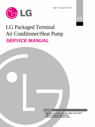 LG Air Conditioner Service Manual 25