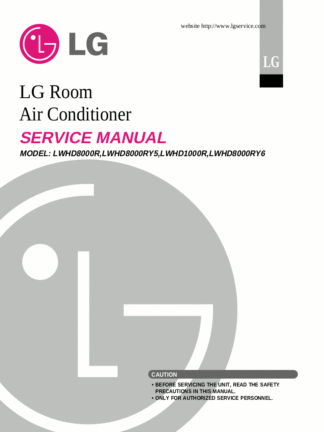 LG Air Conditioner Service Manual 33