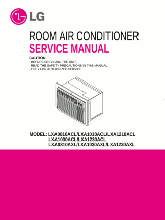 LG Air Conditioner Service Manual 34