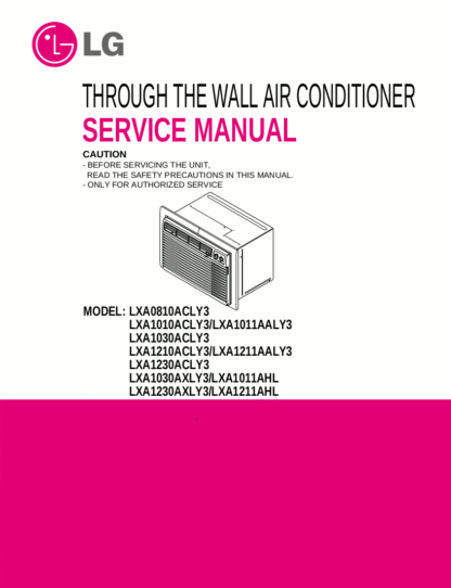 LG Air Conditioner Service Manual 35
