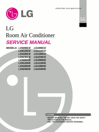 LG Air Conditioner Service Manual 36