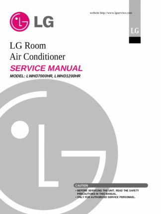 LG Air Conditioner Service Manual 37