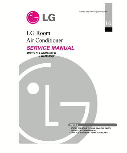 LG Air Conditioner Service Manual 38