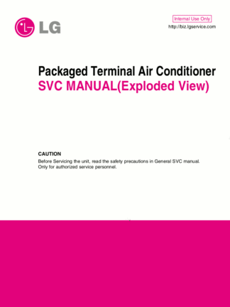 LG Air Conditioner Service Manual 40