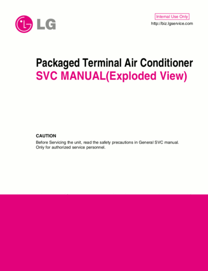 LG Air Conditioner Service Manual 40