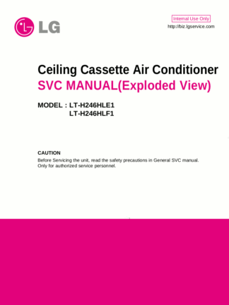 LG Air Conditioner Service Manual 44