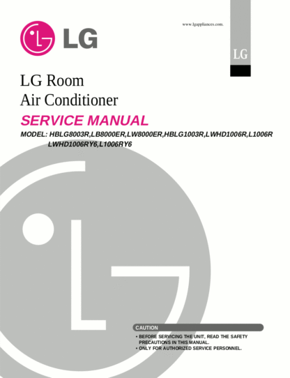 LG Air Conditioner Service Manual 51