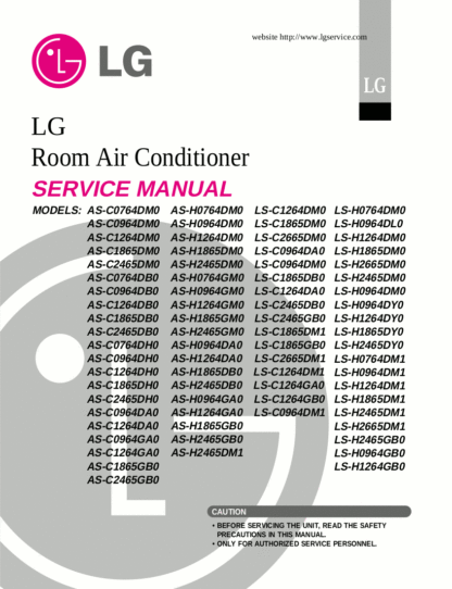 LG Air Conditioner Service Manual 56