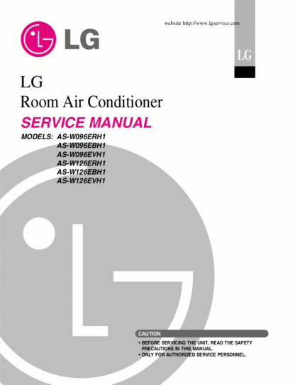 LG Air Conditioner Service Manual 57