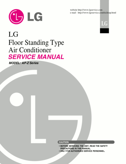 LG Air Conditioner Service Manual 58