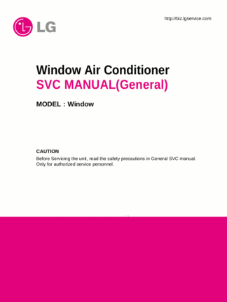 LG Air Conditioner Service Manual 63