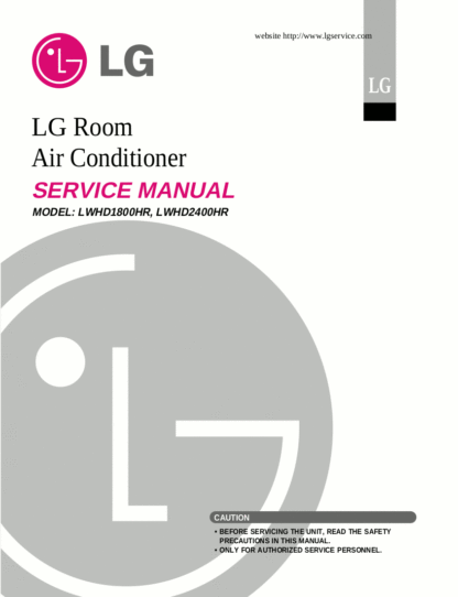 LG Air Conditioner Service Manual 64