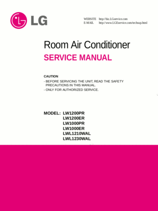 LG Air Conditioner Service Manual 67