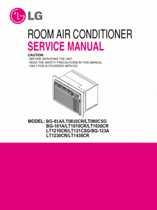LG Air Conditioner Service Manual 72