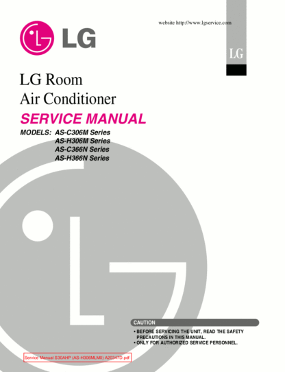 LG Air Conditioner Service Manual 74