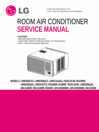 LG Air Conditioner Service Manual 76