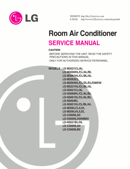 LG Air Conditioner Service Manual 77