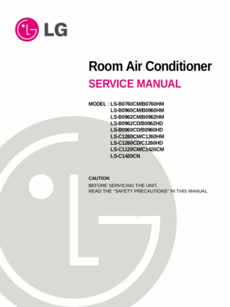 LG Air Conditioner Service Manual 78