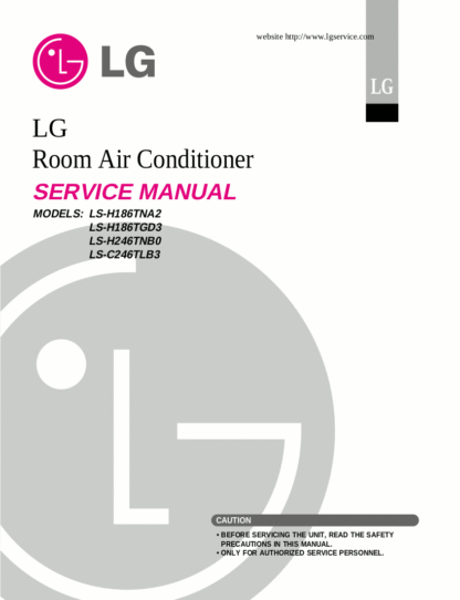 LG Air Conditioner Service Manual 79