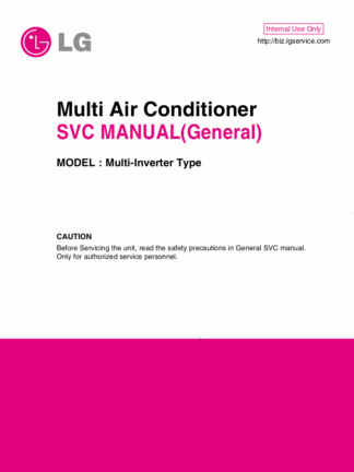 LG Air Conditioner Service Manual 80