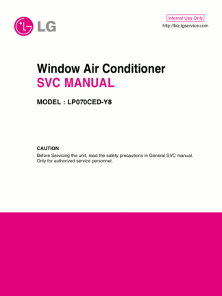 LG Air Conditioner Service Manual 82