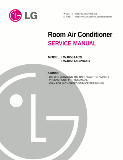 LG Air Conditioner Service Manual 83