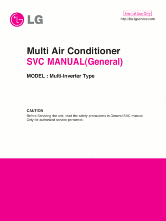 LG Air Conditioner Service Manual 86