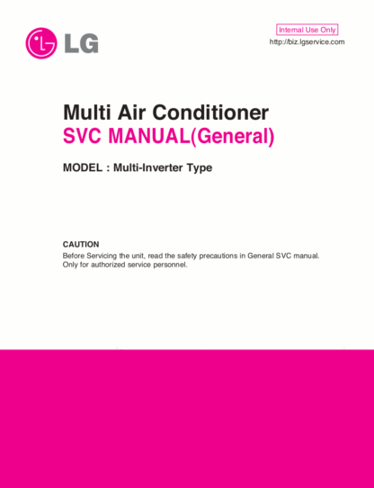 LG Air Conditioner Service Manual 86