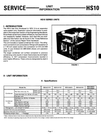Lennox Air Conditioner Service Manual 09