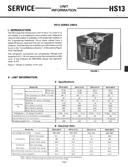 Lennox Air Conditioner Service Manual 12