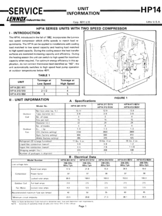 Lennox Air Conditioner Service Manual 44