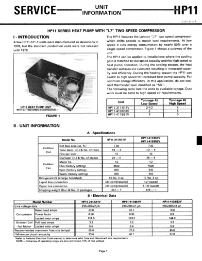 Lennox Air Conditioner Service Manual 63