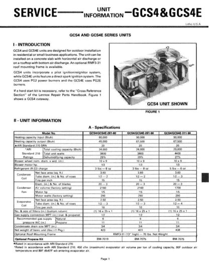Lennox Air Conditioner Service Manual 93