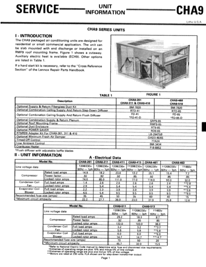 Lennox Air Conditioner Service Manual 98