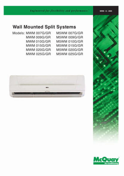 McQuay Air Conditioner Service Manual 02