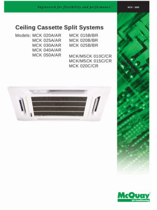 McQuay Air Conditioner Service Manual 05
