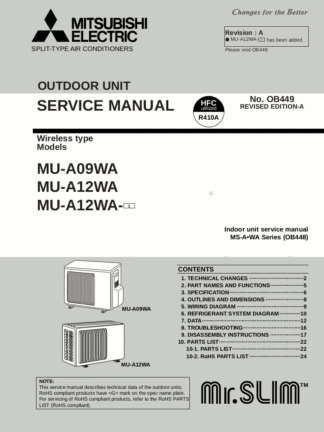 Mitsubishi Air Conditioner Service Manual 05