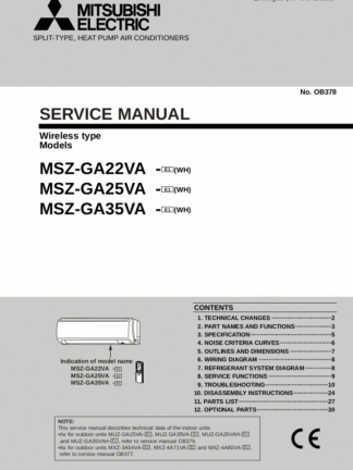 Mitsubishi Air Conditioner Service Manual 08