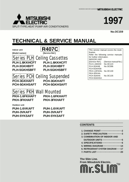 Mitsubishi Air Conditioner Service Manual 111
