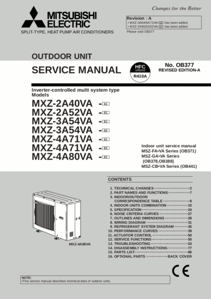 Mitsubishi Air Conditioner Service Manual 15